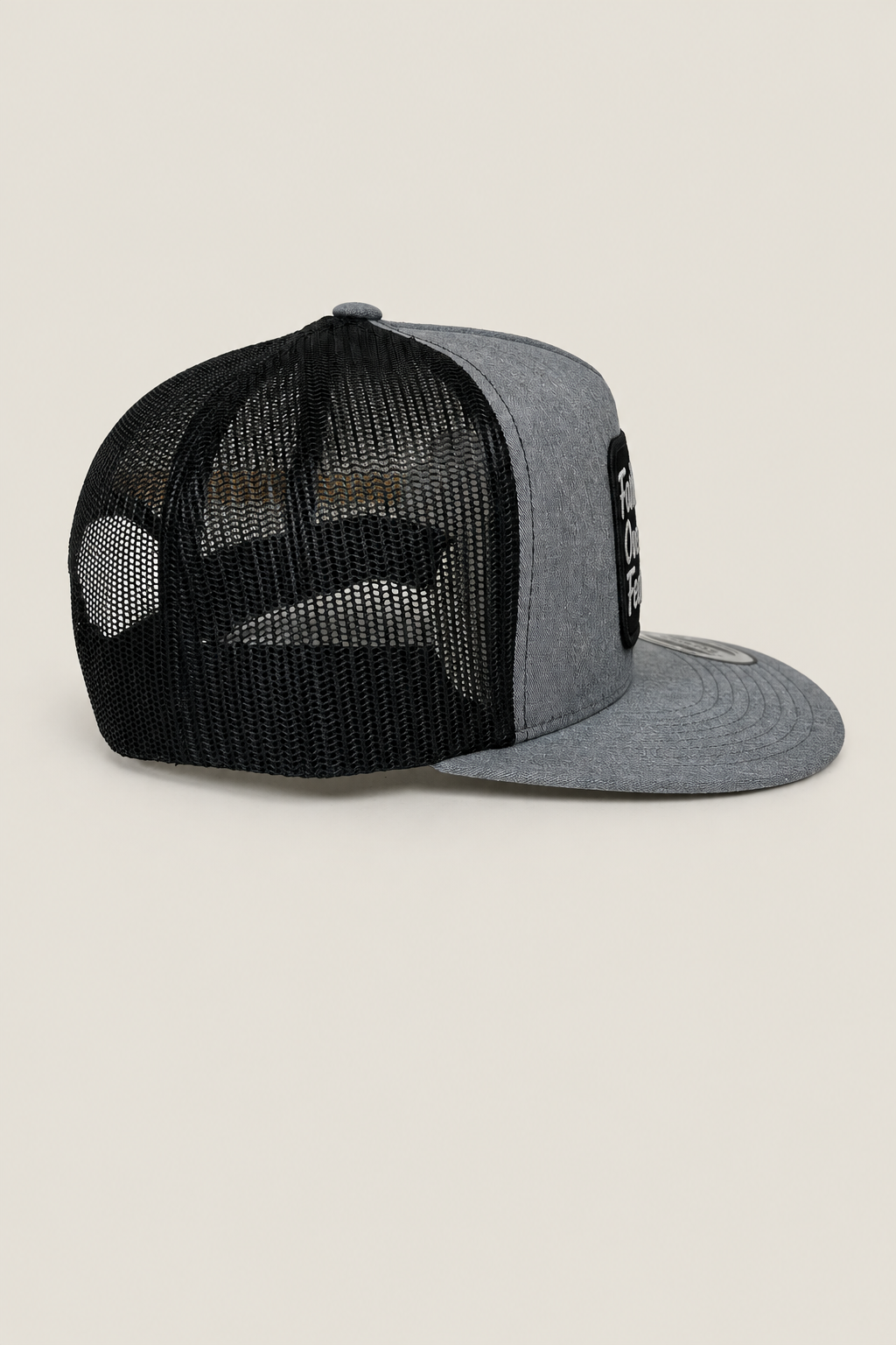 YP Classic Faith over Fear cloth patch 5 panel Trucker Hat