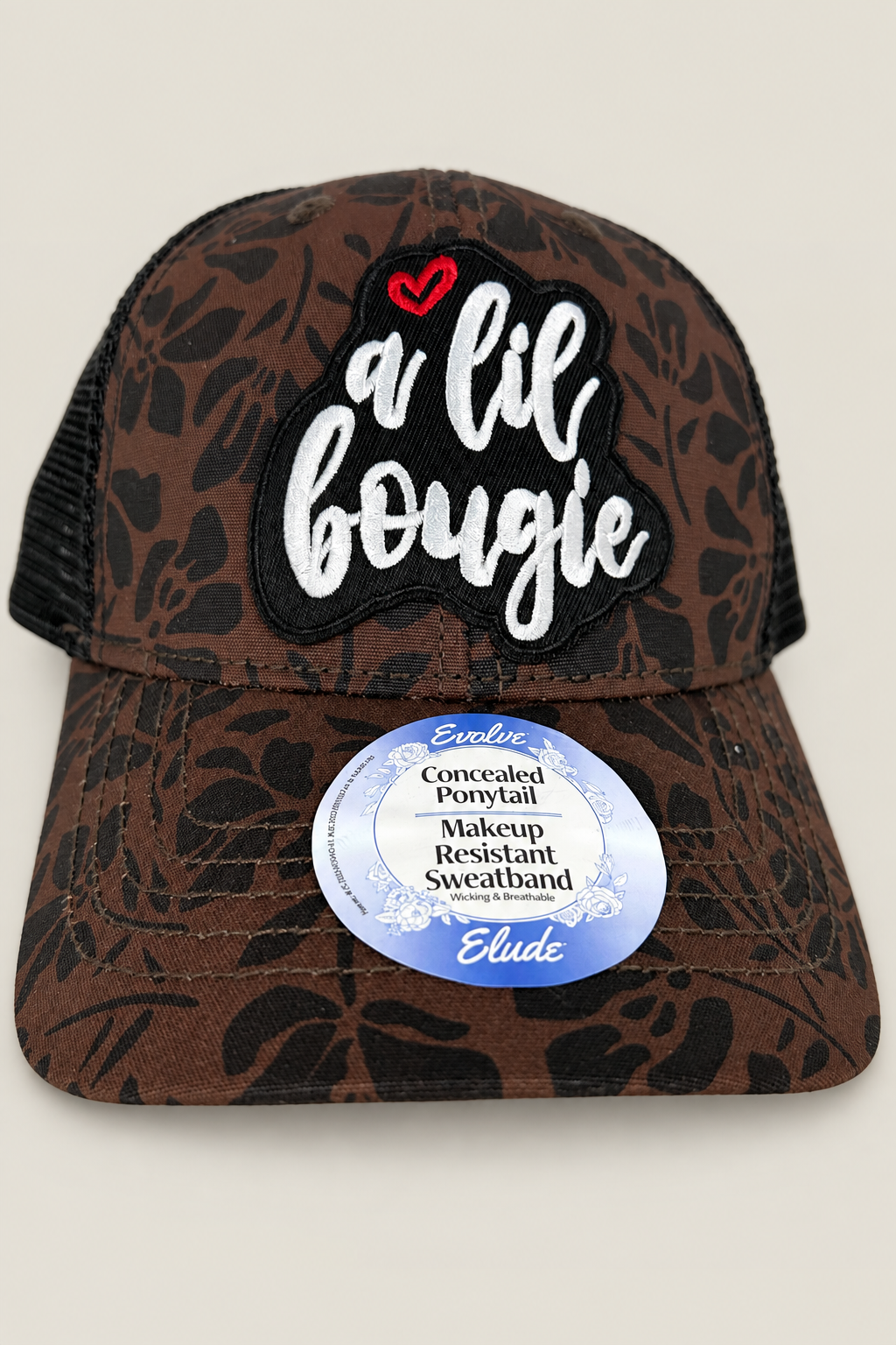 A Lil Bougie Infinity Her Charlie Ponytail Trucker Hat