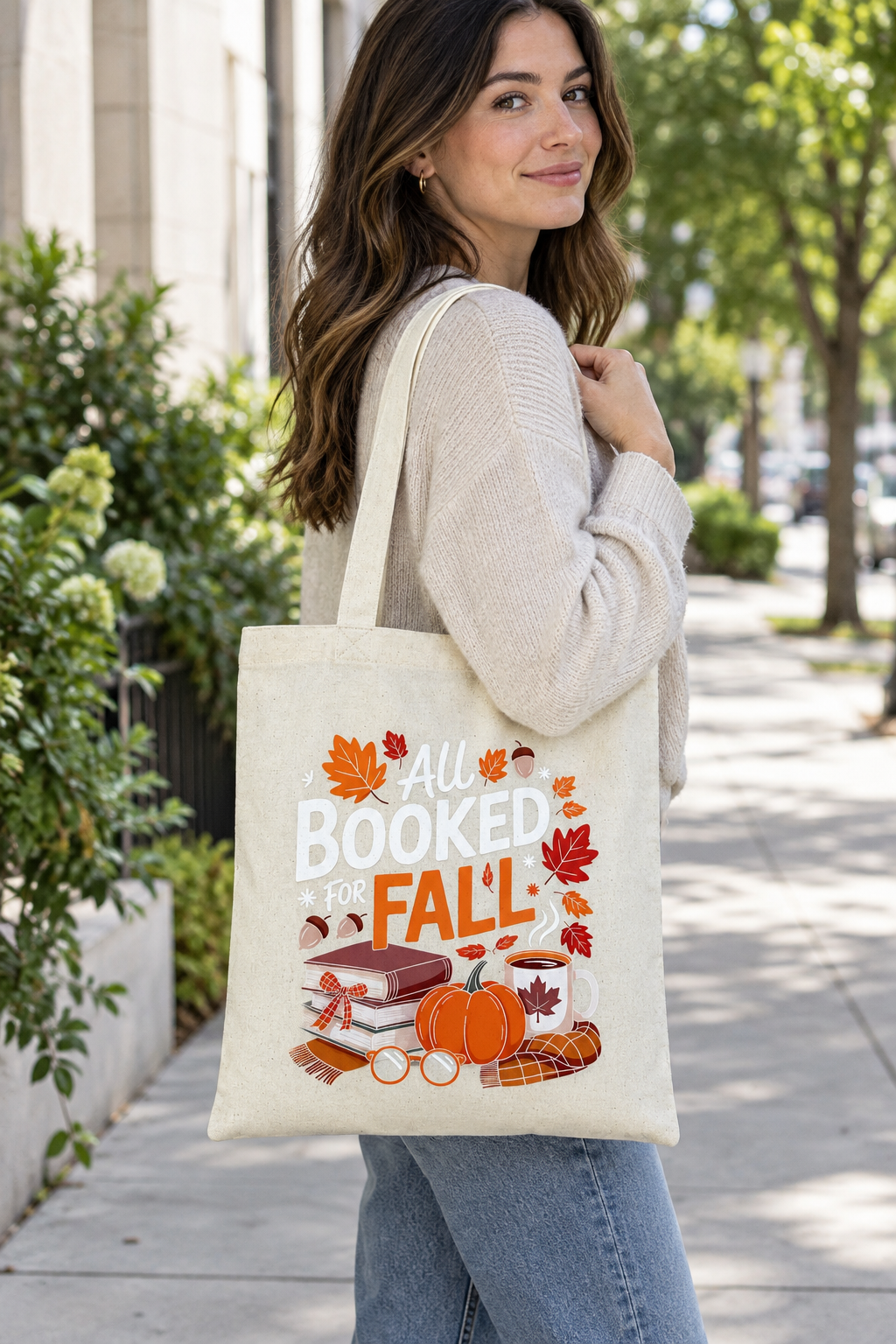 Everyday Canvas Tote Bag- Fall Theme