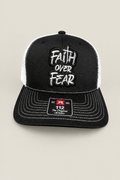 Richardson 112 Faith over Fear patch 5 panel Trucker Hat