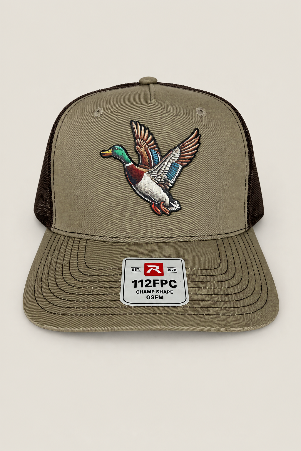 Richardson 112 Mallard Duck hunting patch 5 panel Trucker Hat