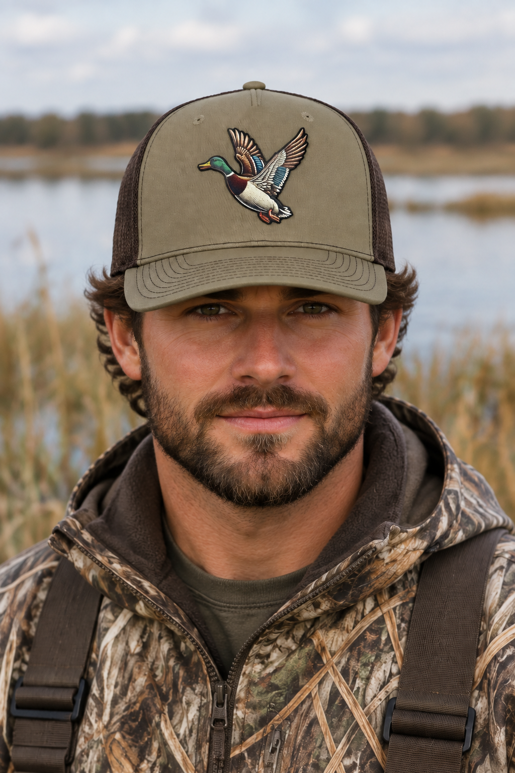 Richardson 112 Mallard Duck hunting patch 5 panel Trucker Hat